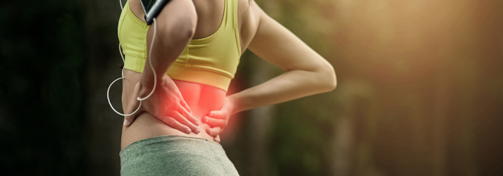 Chiropractic Danville VA Woman Running with Back Pain